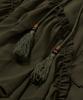 Penfield Boho Chic Diagonal Frill Skirt Olive_Fs2Ws88F