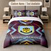 Burnley Football Design Bedding Set Custom Text 1 Duvet Cover & 2 Pillow Cases