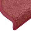 Stair Treads 15 pcs. 65 x 24 x 4 cm Bordeaux Semi Round Large