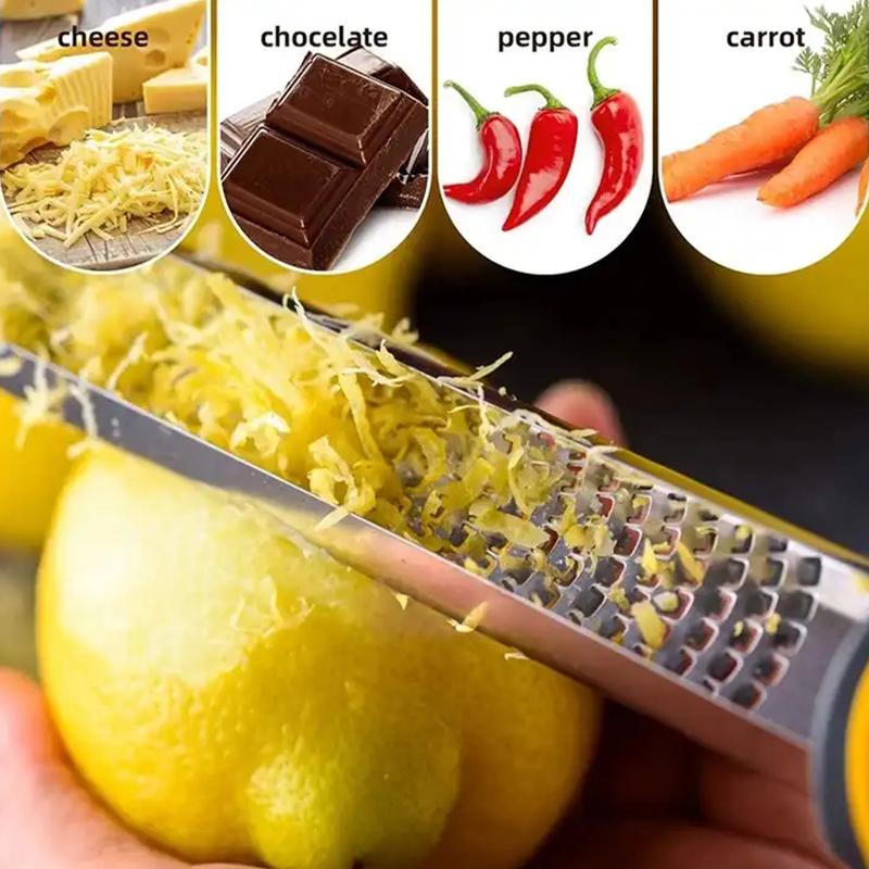 Stainless Steel Lemon Zester Grater with Non-Slip Grip Handle Citrus Zester and Cheese Grater Cheese for Parmesan Citrus Ging 1