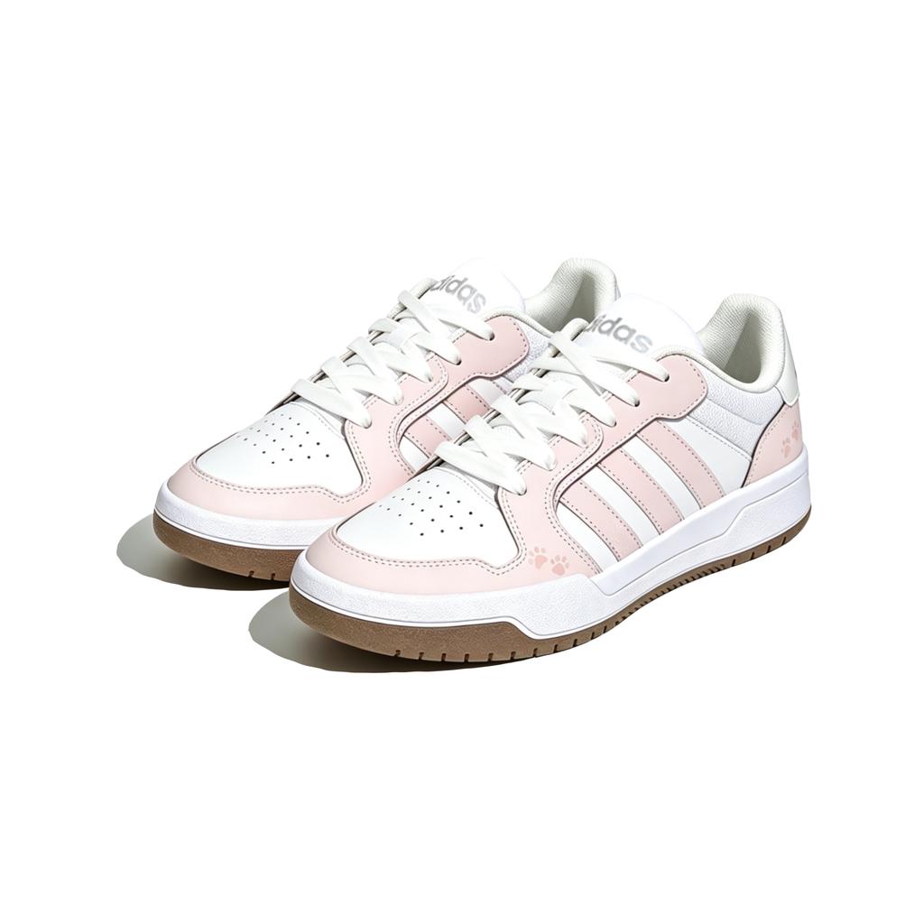 Adidas ENTRAP Fresh Sweet Style Synthetic Leather Coverage Slip Resistant Abrasion Resistant Low top Skateboard Shoes JP9959(Team1478-)