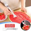 2in1 Watermelon Fork Slicer Double Head Stainless Steel Multifunctional Watermelon Fruit Slicer Kitchen Fruit Cutting Fork Tool