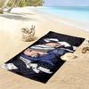 Konan Akatsuki Robe Print Beach Towel, Large Soft Quick Dry Towel for Beach Camping Swimming