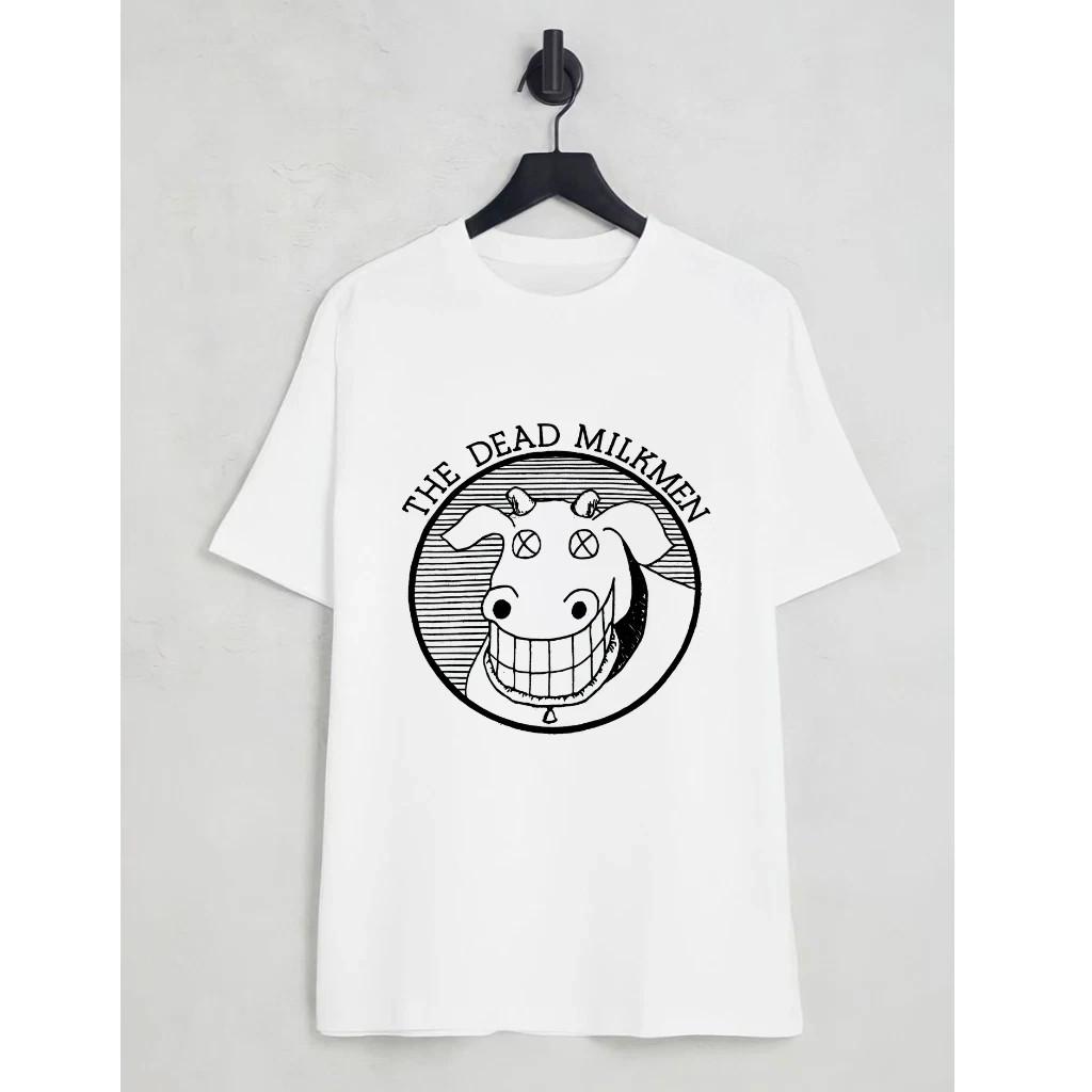 Dead Milkmen Cow Logo Rock Band Unisex T-Shirt White S-5XL