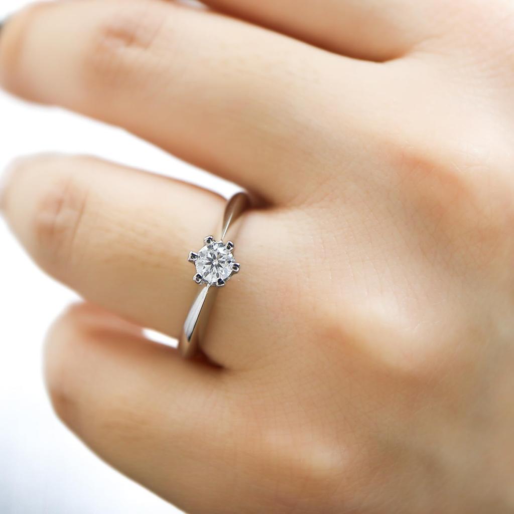 Регулируемый Универсальный Размер Кольцо для Помолвки Свадебное [ESBIJOUX], Размер, Большинство, Муассанит, Муассанит, Женское, Серебро, Подарок, Сюрприз, Предложение,