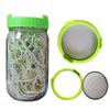 2pcs Metal Wide Mouth Tool For 86mm Jar Sprouting Lid Strainer Sealing Ring Lid Mesh Sprout Cover