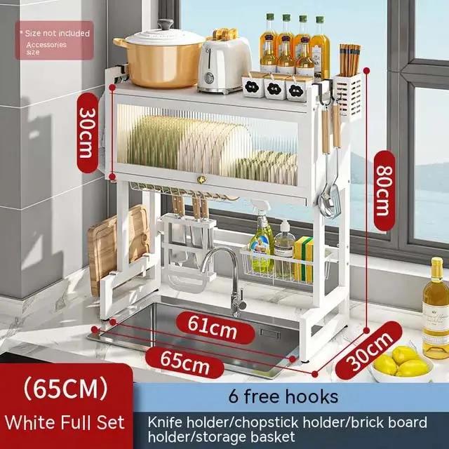 Кухонный шкаф под раковину Навесная полка на дверцу Столешница Полка для раковины с дверцей Пылезащитный Органайзер для столовых приборов Разделочная доска Сушилка для посуды Органайзер для тарелок