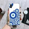 Счастливый синий глаз от сглаза Чехол для телефона Для iPhone 17 Air 16 15 Plus 11 14 Pro Max 13 Mini 12 7 8 + SE Узорный Арт Индивидуальный Чехол 17 Ai