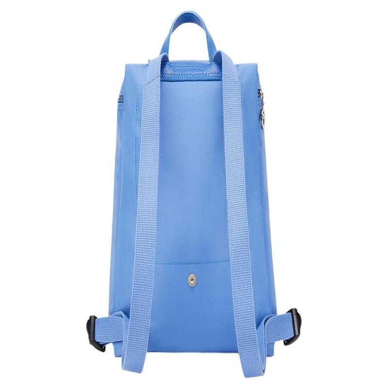 Longchamp Snap zipper closure polyamide school bag backpack backpack women's blue 1699919P82