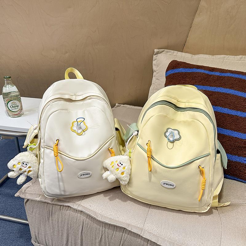 Schoolbag New Small Fresh Versatile Backpack High School Student Leisure Student School Bag Large Capacity Leisure Travel Bag Wholesale