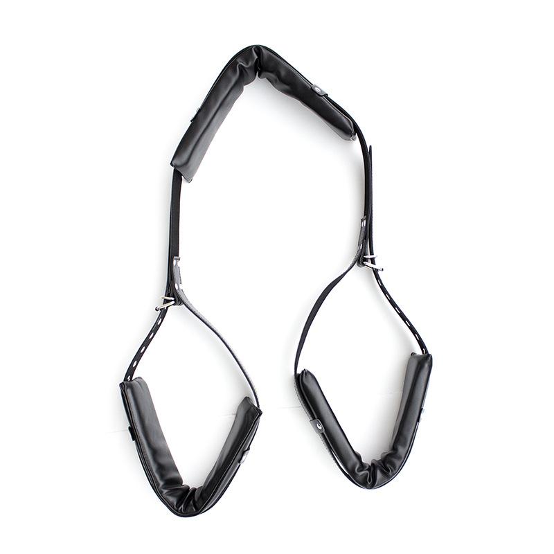 Couples Sex BDSM Flirting Tied Legs Handcuffs Neck Ankle Toys Bondage Restraints Harness Adjustable Open Chastity Adult Games 18