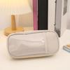 Японская кремовая сумка для карандашей, большая вместительная сумка, простая женская/мальчиковая пенал, холщовая сумка для карандашей, канцелярская сумка