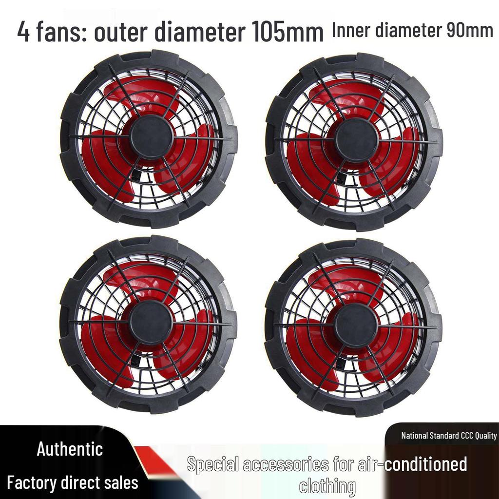 Portable USB-Powered Air Conditioning Clothes Fan with Battery Options