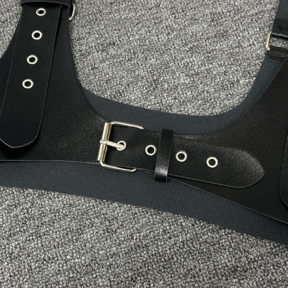 Широкий пояс панк-пояс корсет на грудь корсетный пояс готический подтяжки украшение