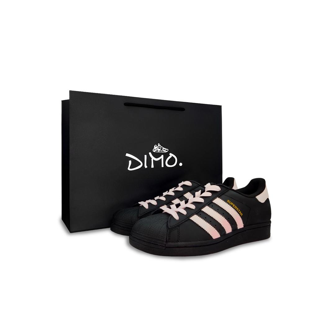 Adidas Originals SUPERSTAR Skateboard Shoes Unisex Low Top Black/Pink EG4959(Team924-SBOX)