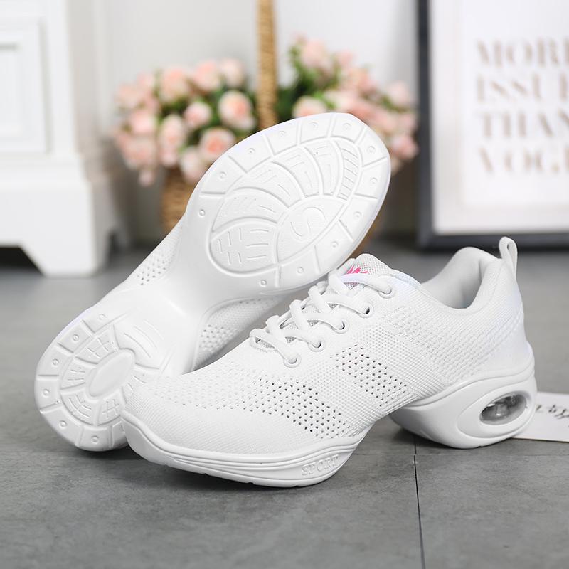 Lightweight Profession Dance Shoes Women Breathable Baskets Modern Jazz Casual Sneakers Ladies Non-slip Mid-heel Jogging Shoes