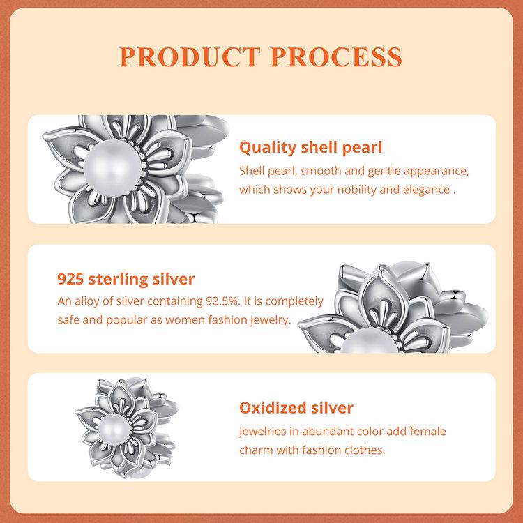 WOSTU 925 Sterling Silver Romance Retro Vine Charms for Women Girls Bracelet & Bangle DIY Jewelry