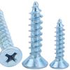 Саморезы с потайной головкой и крестообразным шлицем из цинка синего и белого цвета (М3/М4/М5/М6)