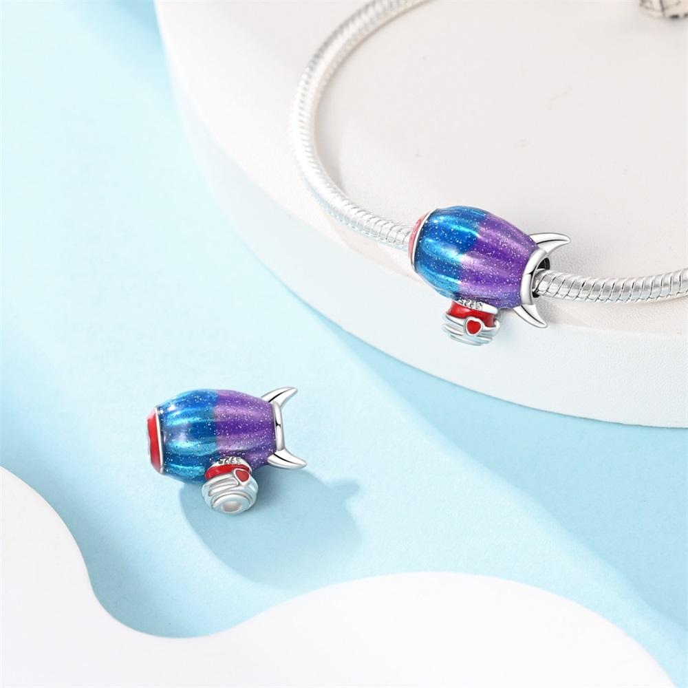 Шармы Оригинальные Покрытые Медью Самолет Воздушный Шар Нить Бусины Подходят для Браслета Diy Подарок Женщинам Изящные Украшения