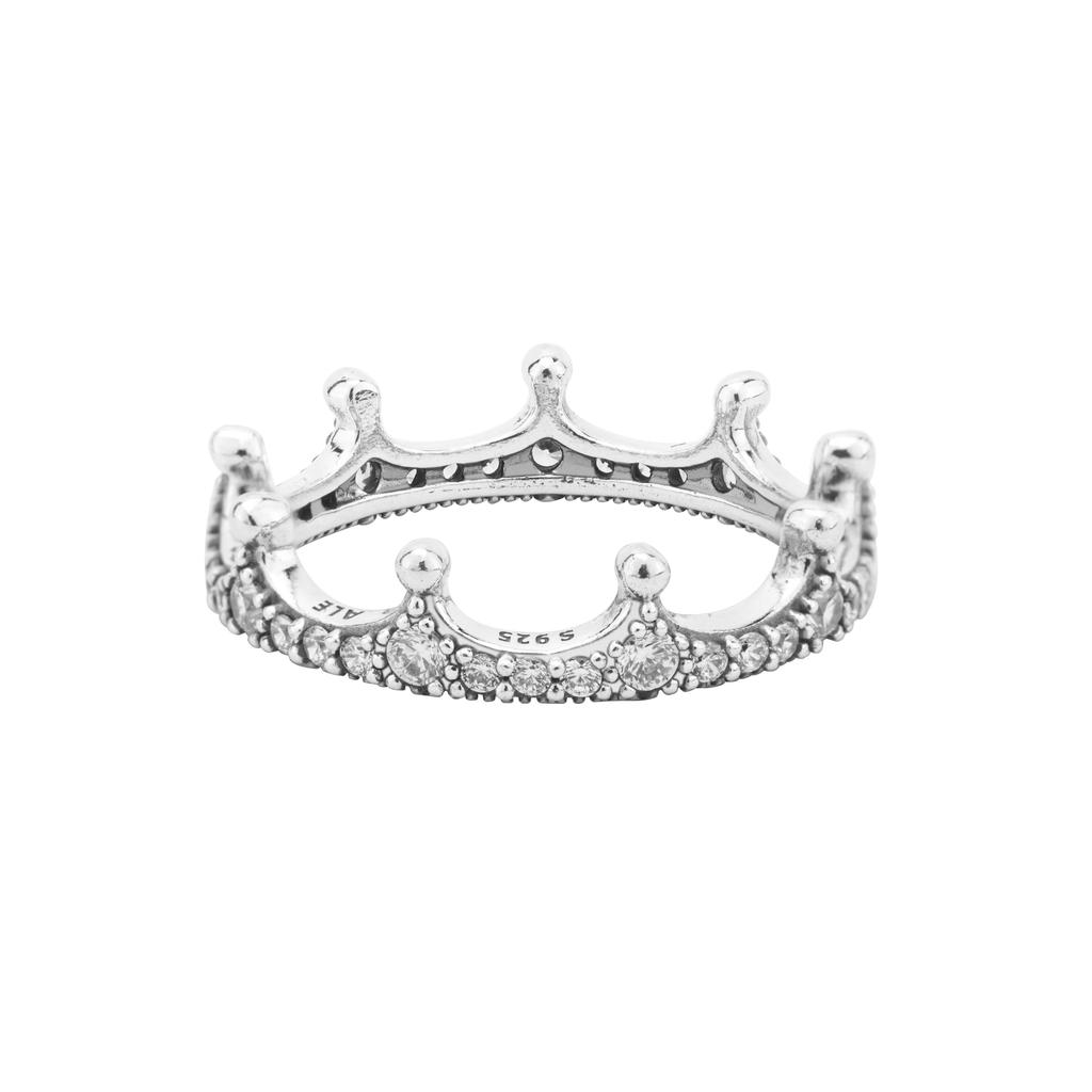 Pandora Кольцо из серебра 925 пробы «Волшебная Корона» Женское кольцо 197087CZ