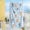 Halloween Bluey Characters Beach Towel Quick-Dry Soft Microfiber Comfortable Lightweight Perfect for Traveling Yoga Camping and Swimming