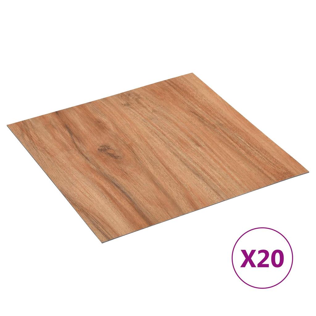 Self Adhesive Floor Planks 30.5 x 30.5 cm 20 pcs PVC