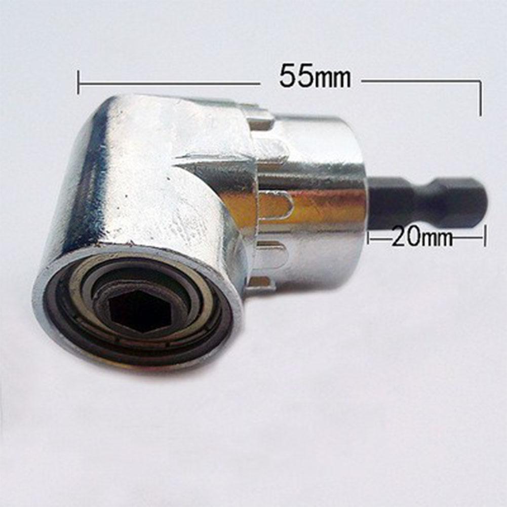 105 Degree Right Angle Driver Drilling and Driving Power Screwdriver Drill Attachment with 1/4-inch Hex Quick Change Drive