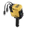Retractable Car Charger With Retractable Cables, 4 In 1 Super Fast Car Phone Charger, 2 USB Ports Car Charger Adapter