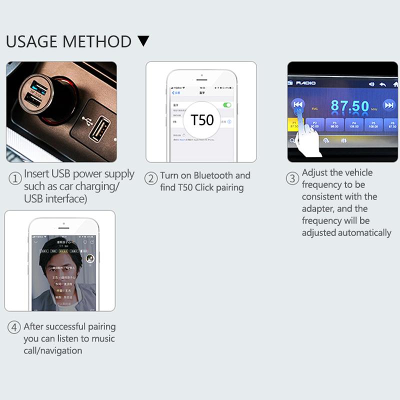 Bluetooth 5.4 FM-передатчик с микрофоном, громкая связь, беспроводной USB-адаптер, стереозвук без потерь, аудиоприемник для автомобильного FM-радио