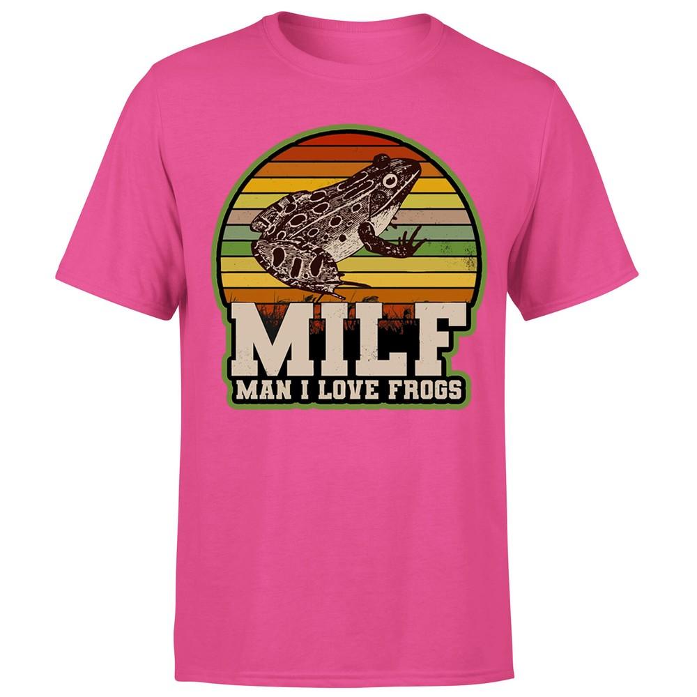 Amphibian Vintage Milf Unisex I Love Frogs Unisexs TshirtP1OrA