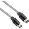Sanwa Supply CAT6A STP LAN Cable (3m) 10Gbps/500MHz RJ45 Anti-Claw Breaking Gray KB-T6ASTP-03GY