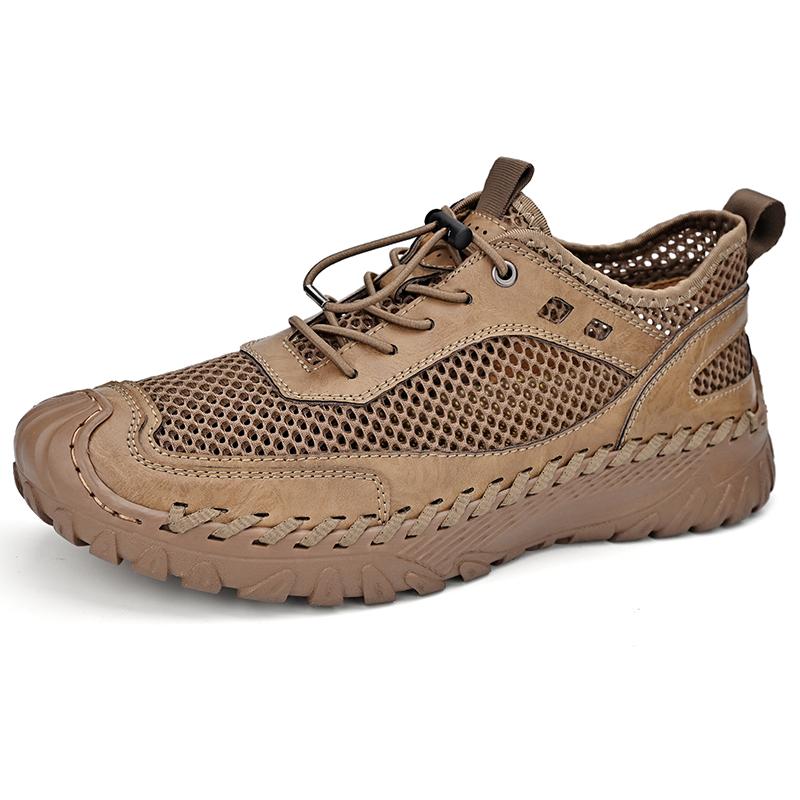 Летняя мужская повседневная обувь с дышащей сеткой, мужские лоферы, удобная прогулочная обувь, мокасины, мужская обувь на плоской подошве