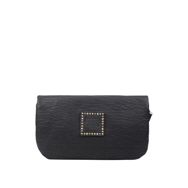 Sac pochette - LE TEMPS DES CERISES - MANIA 5 - Noir - Bandoulière amovible - Studs décoratifs