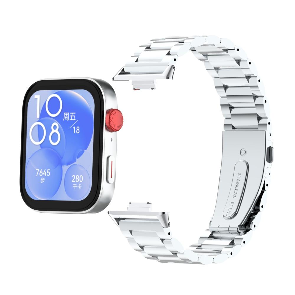 Ремешок из нержавеющей стали для Huawei Watch Fit 3, сменный металлический ремешок, быстрый браслет-браслет для Huawei Fit 3 Smartwatch Corrrea