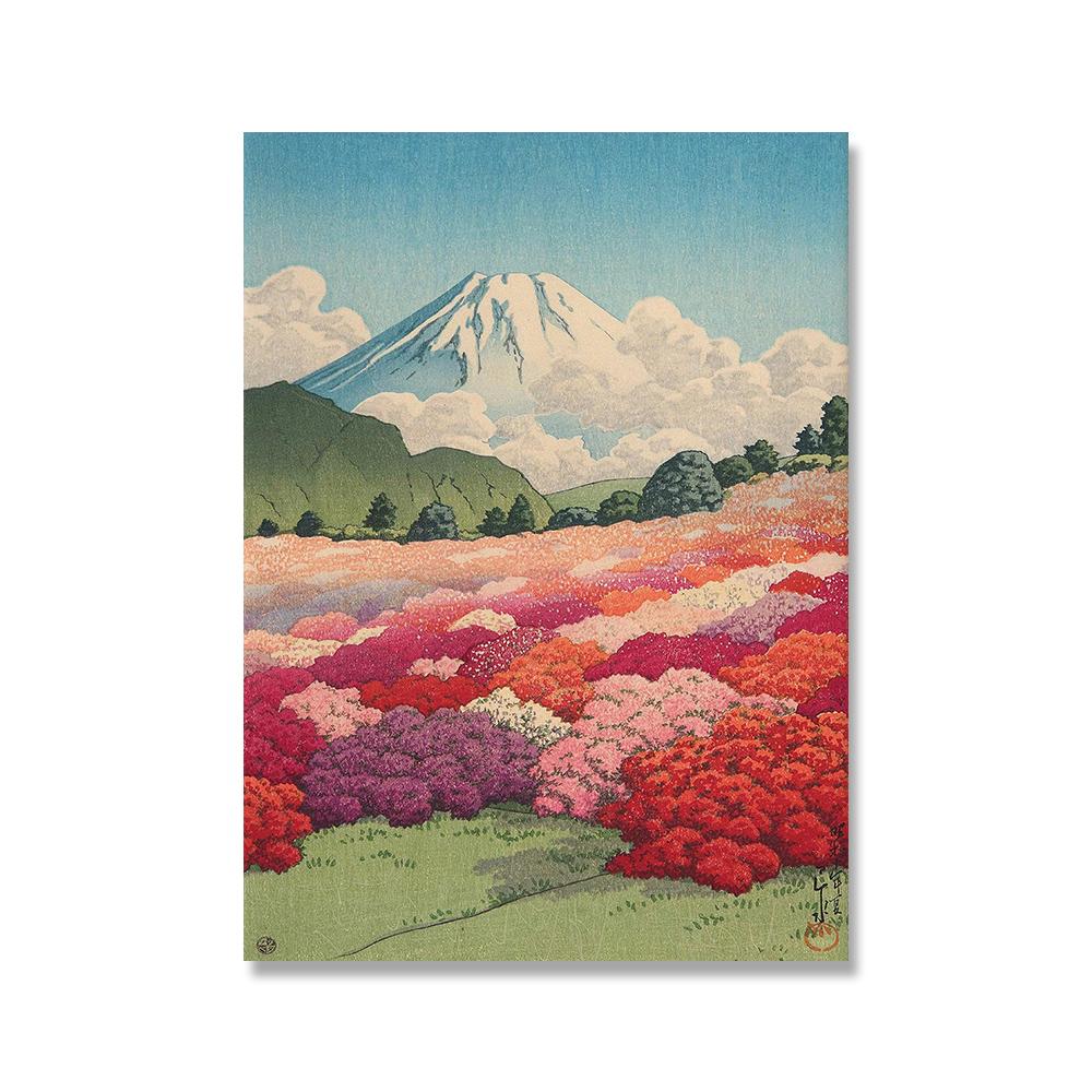 Яёи Кусама Японская выставка современного искусства Картина на холсте Плакат Современные цветы Тыквенные точки Глаза Декор для дома Настенные принты