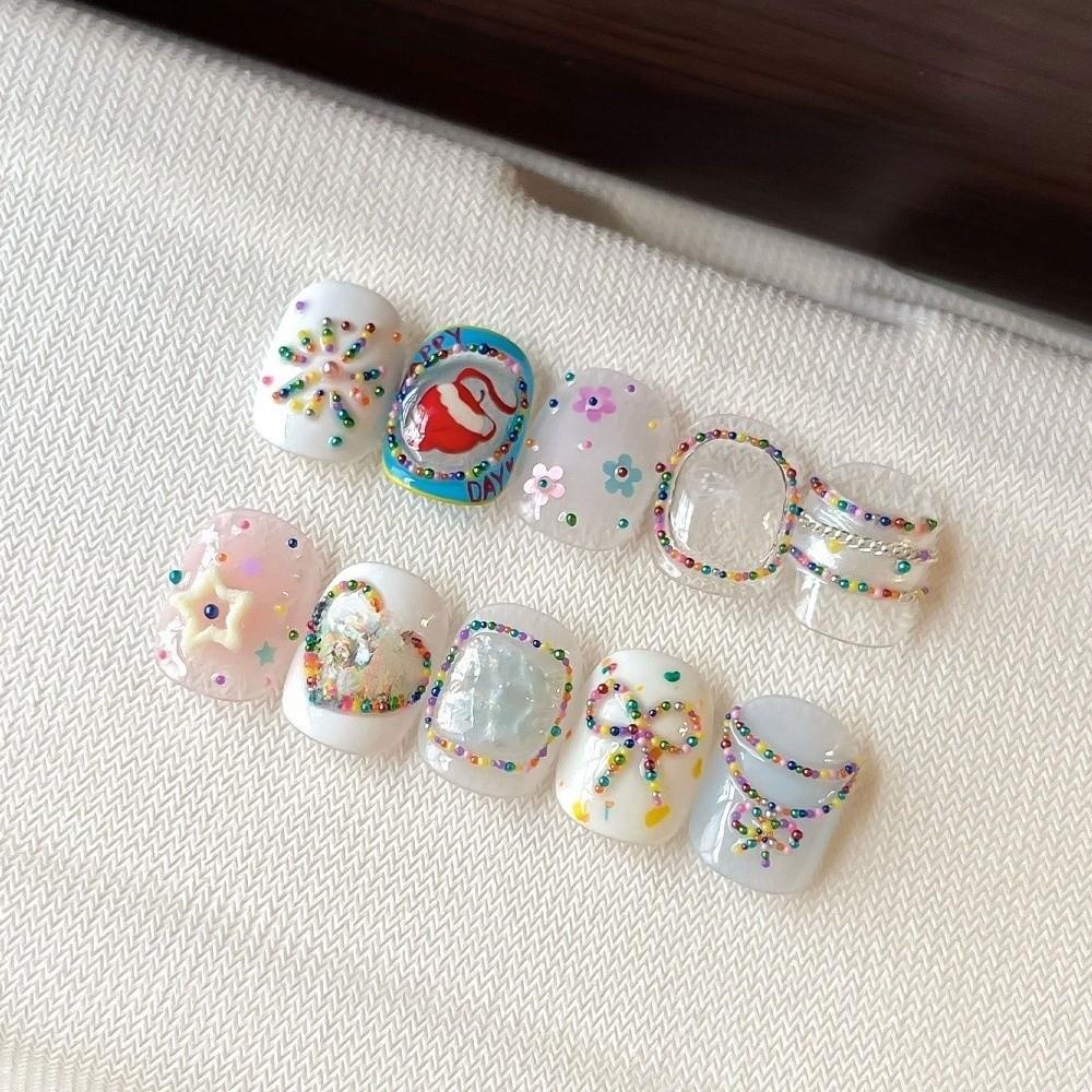 Colorful Nail Art Glitter Set 12 Grids/Box Nail Charms Decorations Nail Decoration