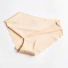 Ladies Sexy Solid Color  Ice Silk Seamless Wave Low-rise Panties