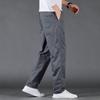 Men's Pure Cotton Cargo Pants - Loose Fit, Straight Leg, Plus Size, Spring/Autumn Style