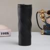 500ML Stainless Steel Thermal Cup Insulated Coffee Tumbler with Lid Spiral Design Vacuum Travel Mug