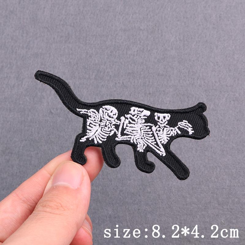 Нашивки с вышивкой в виде черепа в стиле панк на одежде, хип-хоп, сексуальные, термоклеящиеся, нашивки с надписью «Любовь» для декора одежды