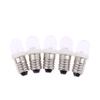 5Pcs Led E10 Dc3V 5V 6V 12V 24V Screw Bulb Warning Signal Bulb E10 Instrumentation Bulb Indicator White Auto Interior Light