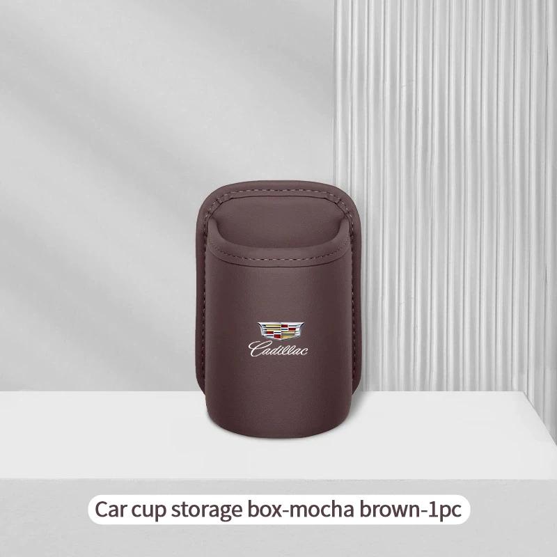 AABHP1 Car Logo Water Cup Holder Door Mounted Storage Box for Cadillac XT5 XT6 XTS ATS BLS CT4 CT5 SLS SRX CTS Escalade Accessories