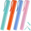 4 PCS Pen Mini Scissors, Multicolor Pen Shape Mini Scissors for School, Cute Foldable Compact Scissor Pen for Cutting