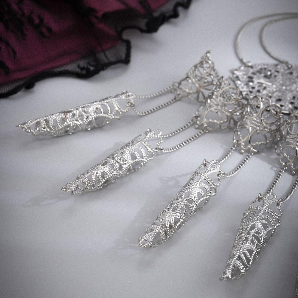 Кольца для рук Кольца на костяшки пальцев Женские ювелирные изделия Аксессуары Кольца для ногтей с браслетом Браслет на палец