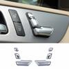 Для Mercedes-Benz GLK 2009-2015 ABS Серебристая Декоративная Накладка Регулировки Электросиденья