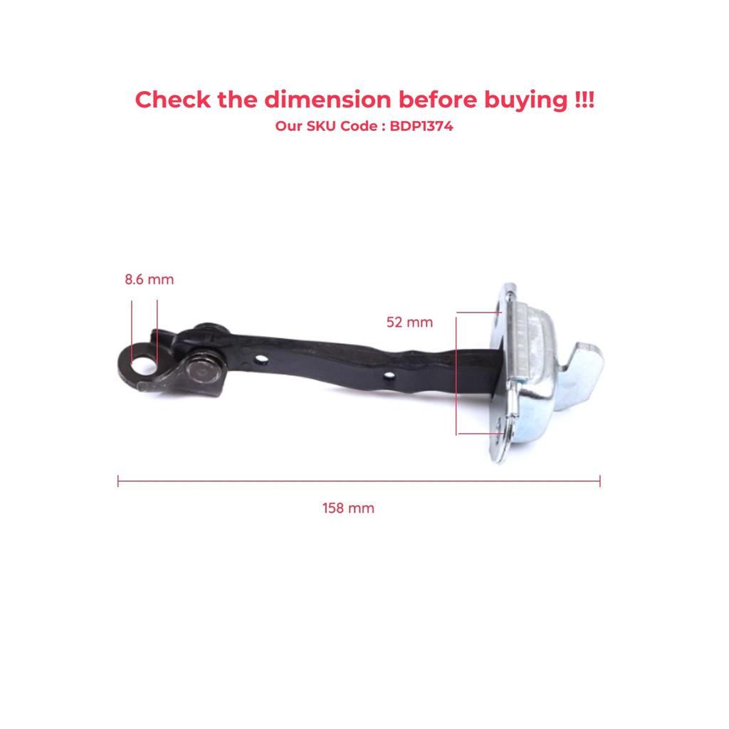 EDP1374-1 2 Pieces Front Door Stop Check Assy Limiter Strap for Toyota RAV4 MK4 XA40 A4 2012-2019 6861042051