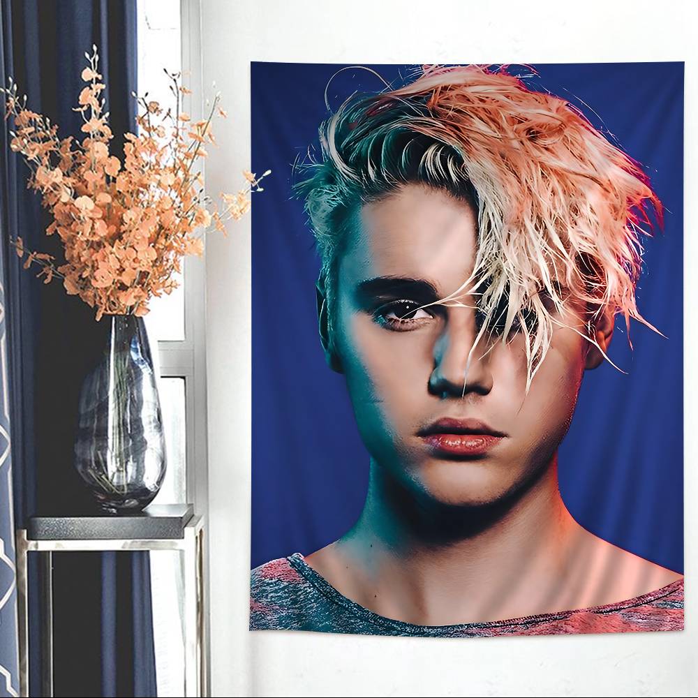 Популярный певец JJustinS BBieberS Мультяшный Гобелен Искусство Научная Фантастика Комната Домашний Декор Настенный Декор