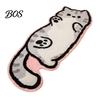 Pet-friendly Floor Mat Cute Cat Bath Rug, Irregular Animal Shaped Mat, Soft Absorbent Decorative Rug Non Slip Area Carpet for Tub, Shower, Bedroom,