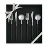 Genuine Cutipol GOA Silver Dessert Gift Set In Presentation Box with Genuine Ribbon 2 2 Black/Matte 6-piece (2 Knives, Forks, Spoons)
