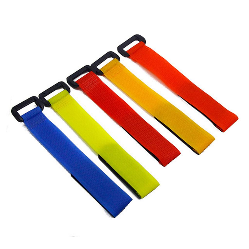 5Pcs Fishing Rod Tie Elastics Rod Holder Straps Outdoor Fishing Rod Belt Straps Elastics Fishing Tackle Tie Enduring